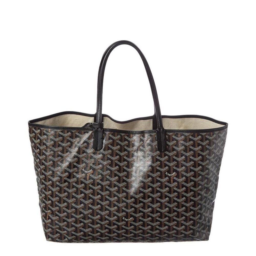 Goyard Black Goyardine Coated Canvas Saint Louis Pm (Authentic Pre-Loved)